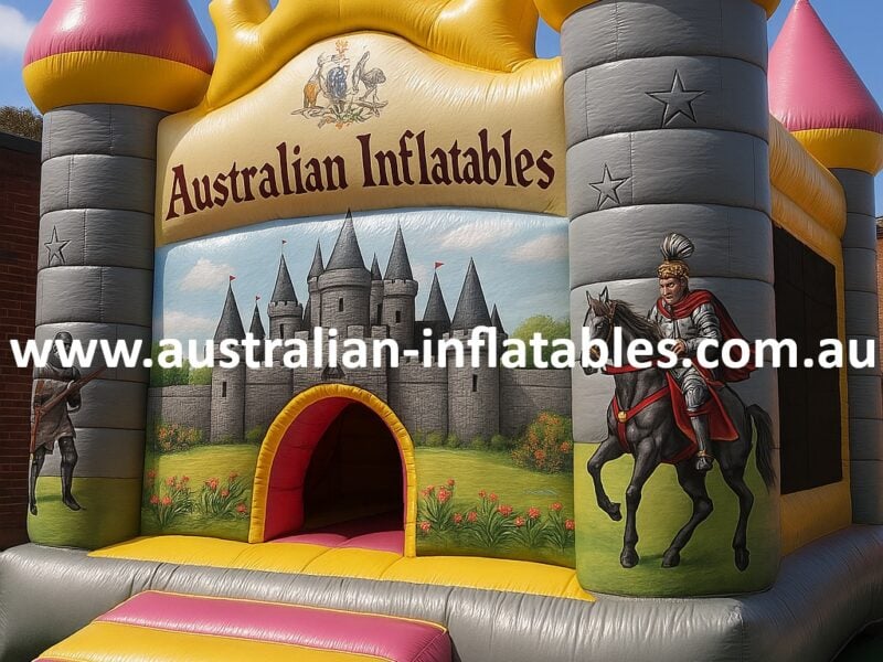Australian Inflatables Knight Jumping Castle