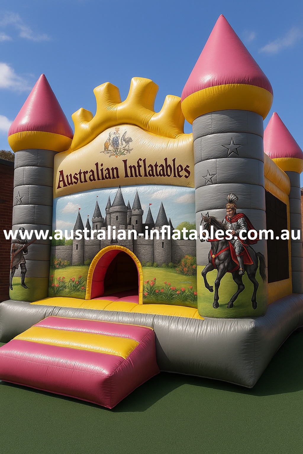 Australian Inflatables Knight Jumping Castle