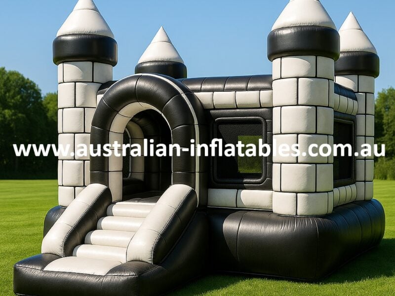 Black and White Jump Fortress Combo - The Strongest jumping castle to buy in Australia