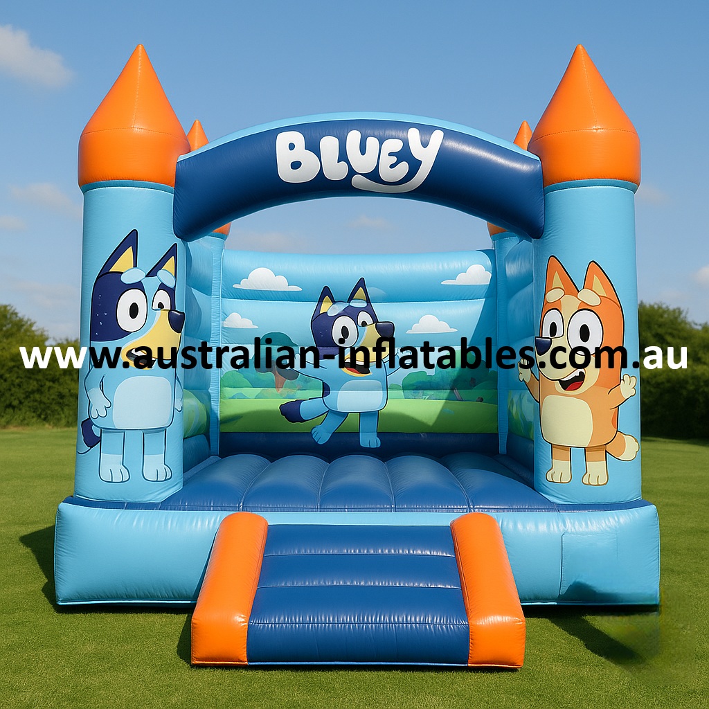 Bluey Bouncy Castle by Australian Inflatables