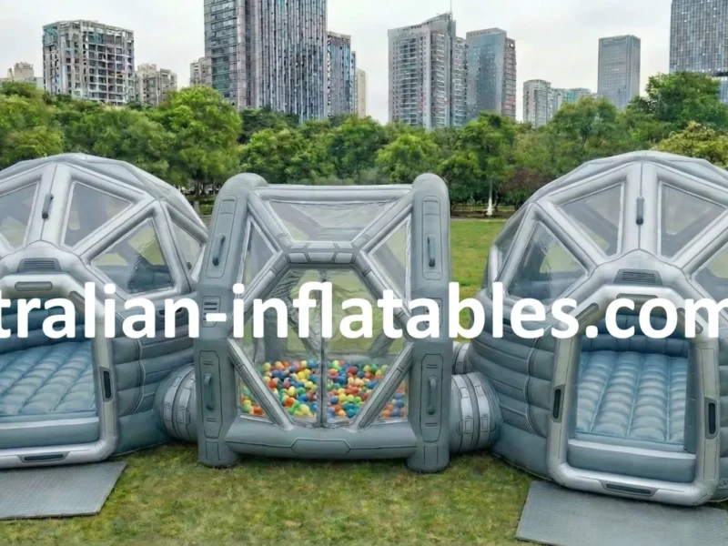 Galactic Zone 10m commercial jumping castle with ball pit