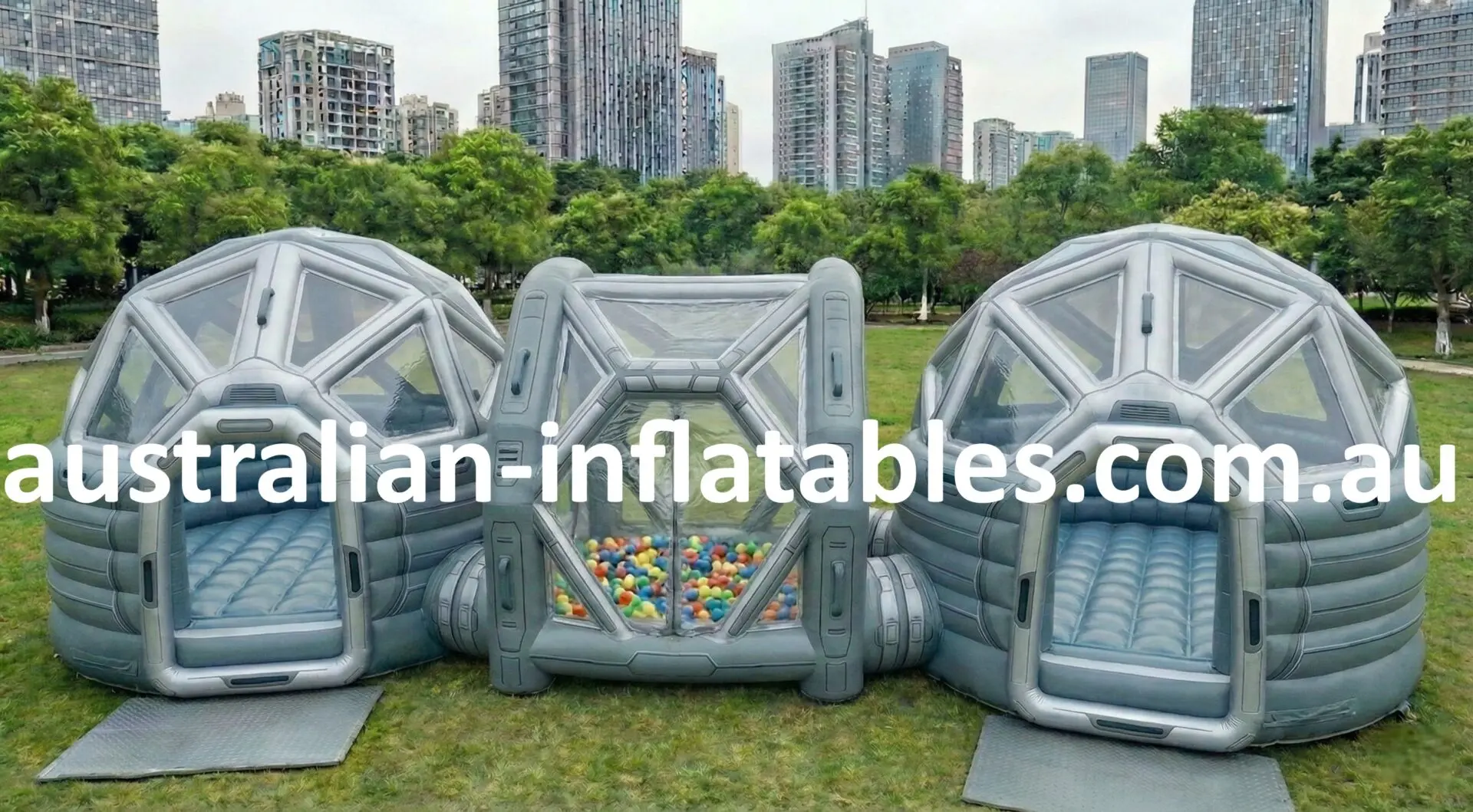 Galactic Zone 10m commercial jumping castle with ball pit