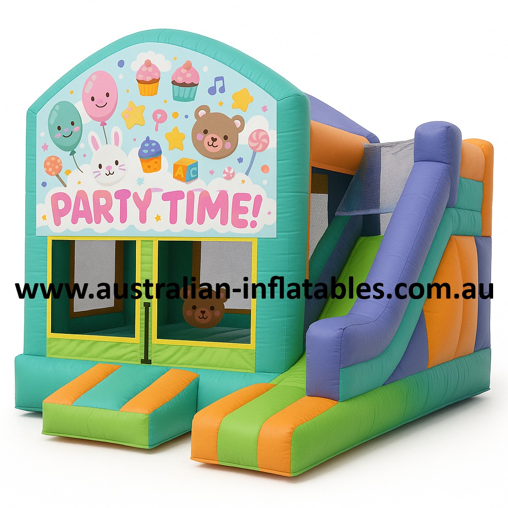Party Time Commercial grade party Jumping Castle Combo from True-Blue Manufacturer