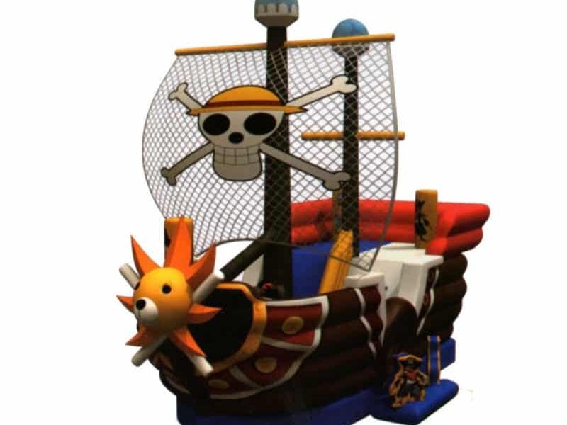 Pirate ship kids inflatable slide