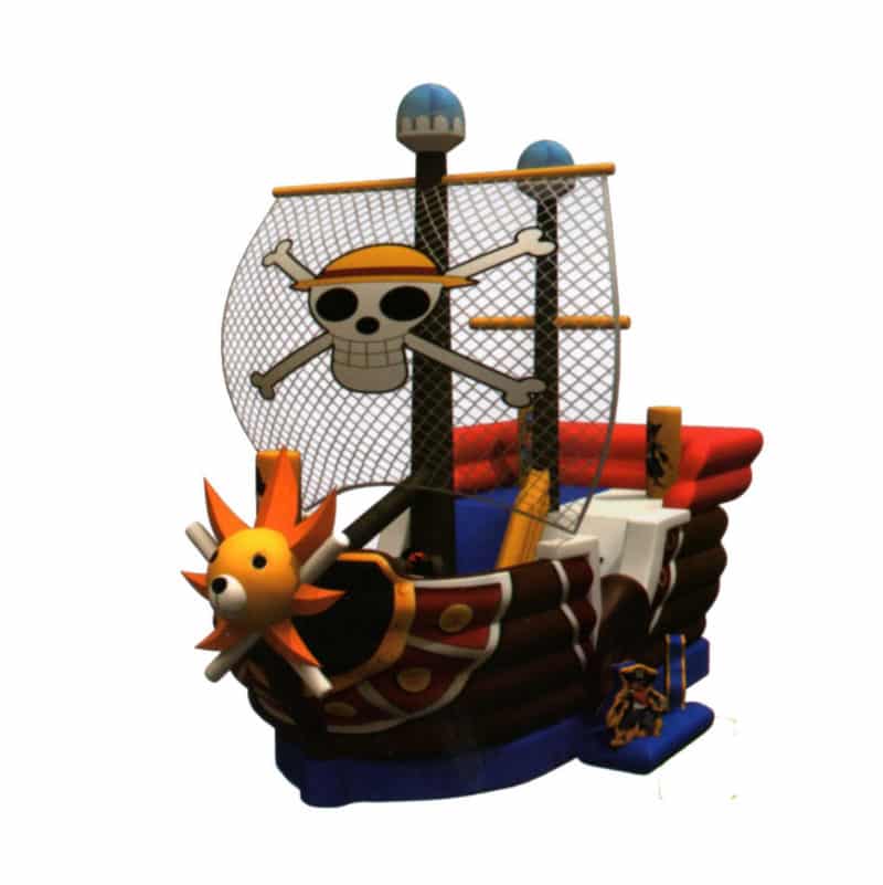 Pirate ship kids inflatable slide