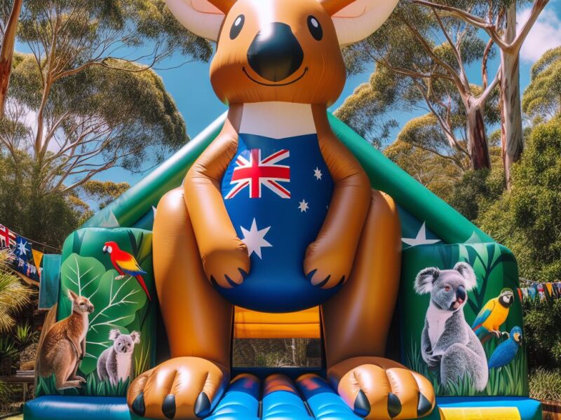 Boxing Kangaroo Inflatable Jumping Castle for sale - Aussie Jumparoo