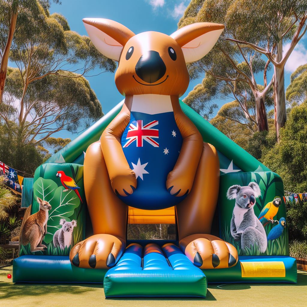 The Aussie Jumparoo Jumping Castle Boxing Kangaroo Inflatable Jumping Castle for sale - Aussie Jumparoo