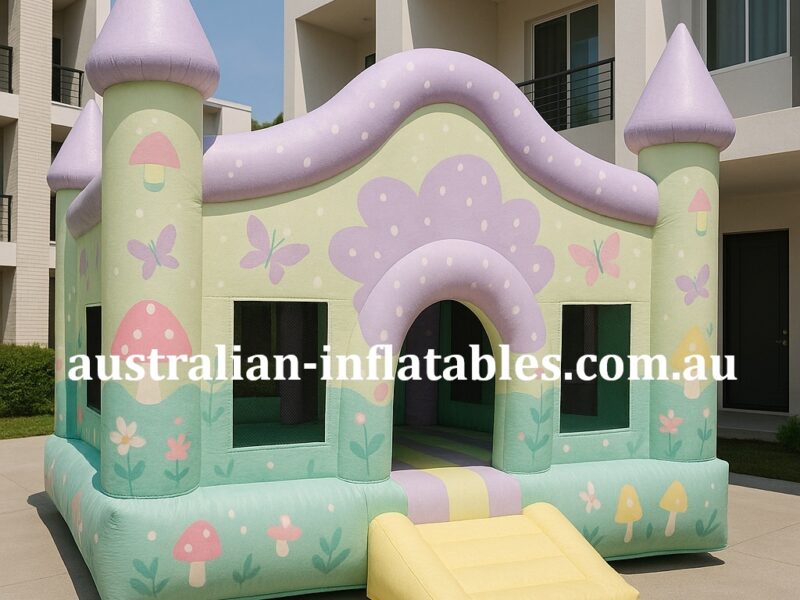 Australian Inflatables Official range The Gumnut Garden Jumping Castle