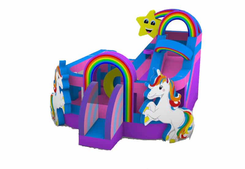 cb18ba36868c8ded6554ee175b6477f1 - Commercial Inflatables New Zealand Dual Unicorn Jumping Castle Combo
