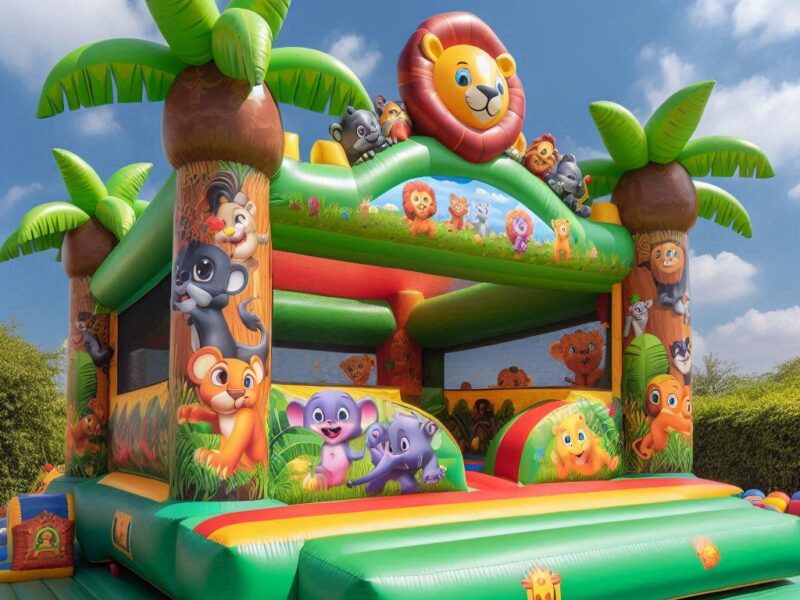 lion-and-friends-jumping-castle