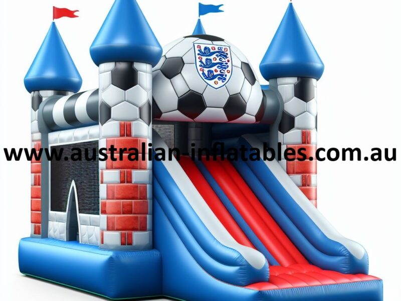 football bouncy castle with slide