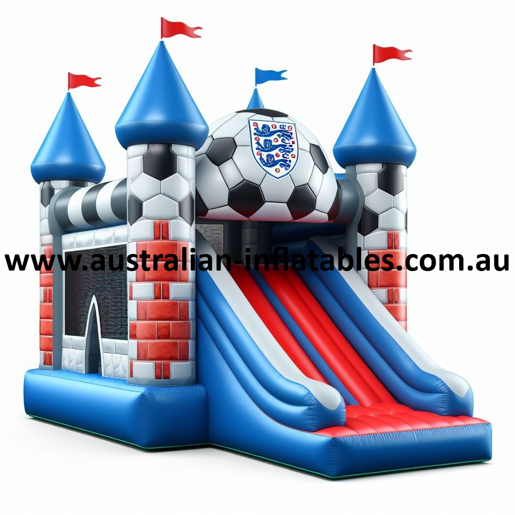 football bouncy castle with slide