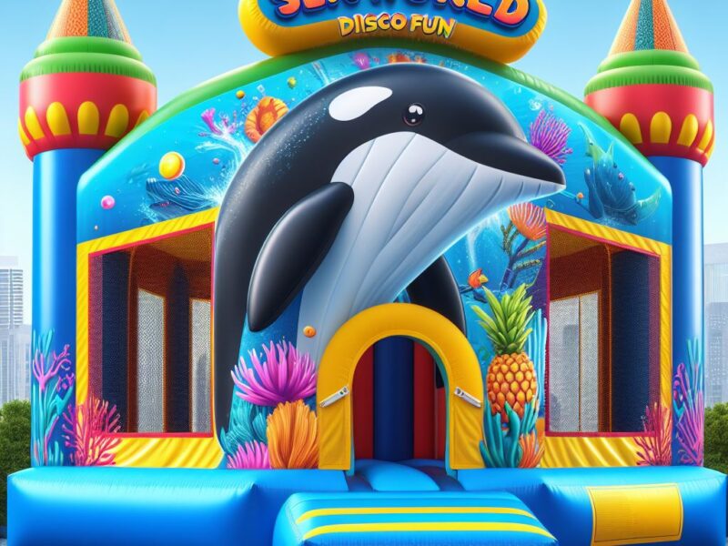 sea world disco fun jumping castle