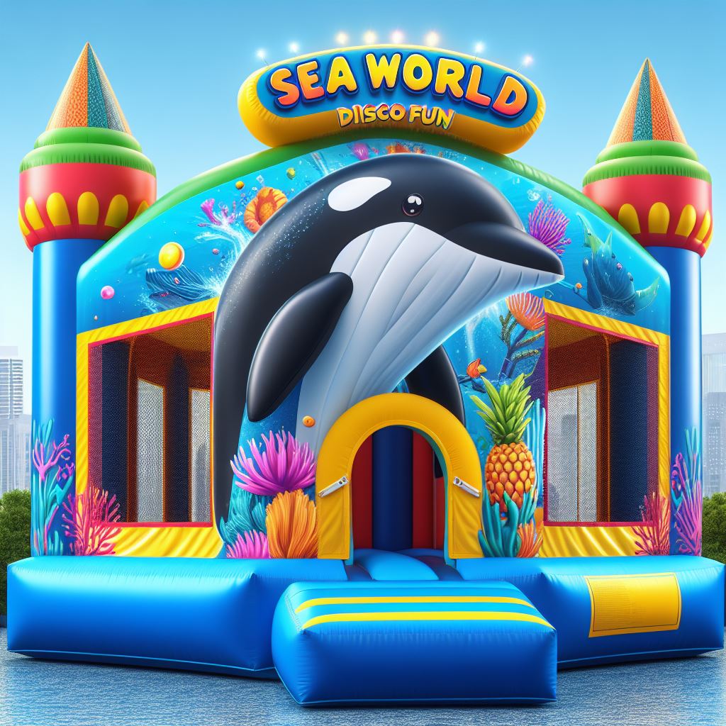 sea world disco fun jumping castle